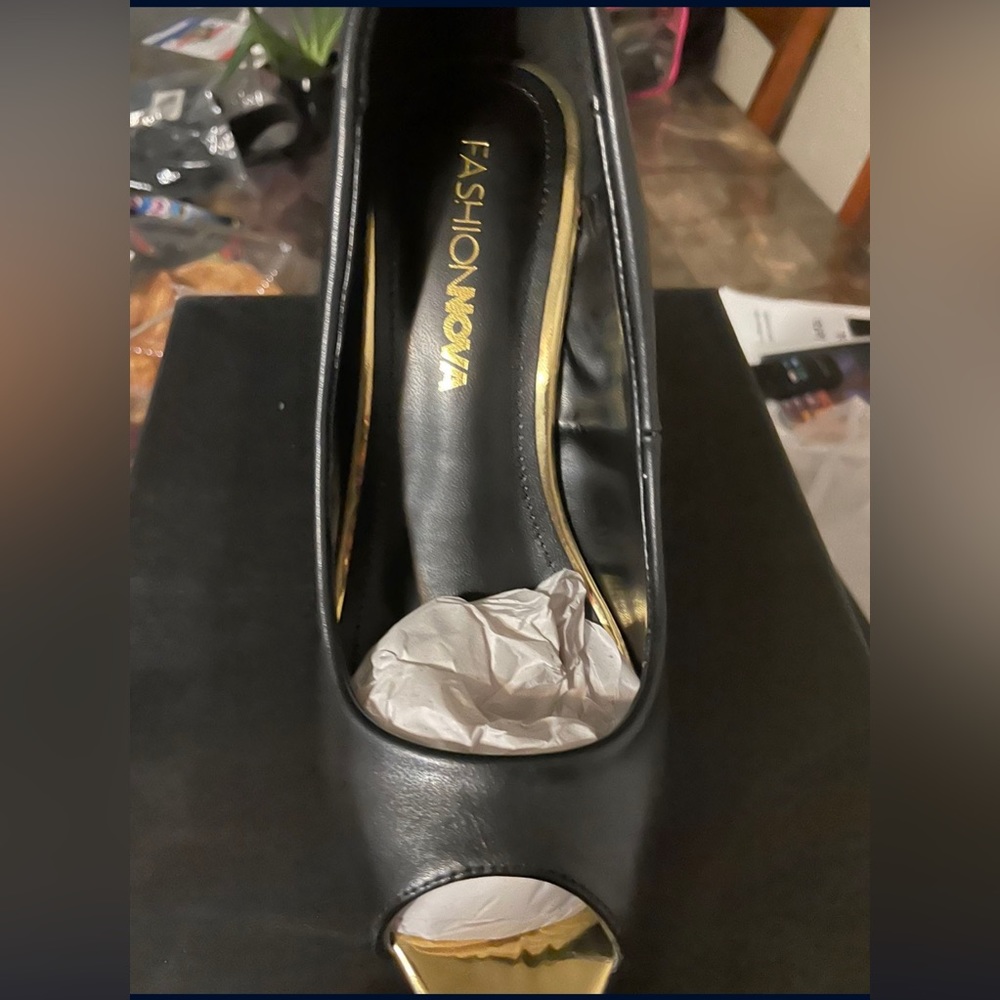 Peep toe wedges